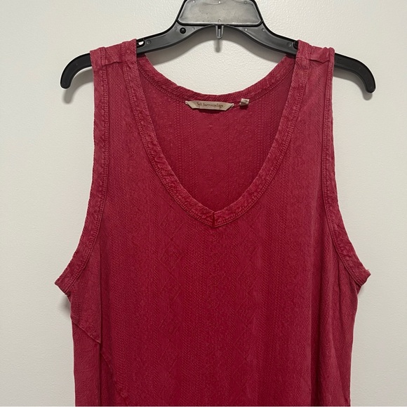 Soft Surroundings Bailey Dress Sleeveless Maxi V Neck light Red XL - Picture 3 of 10